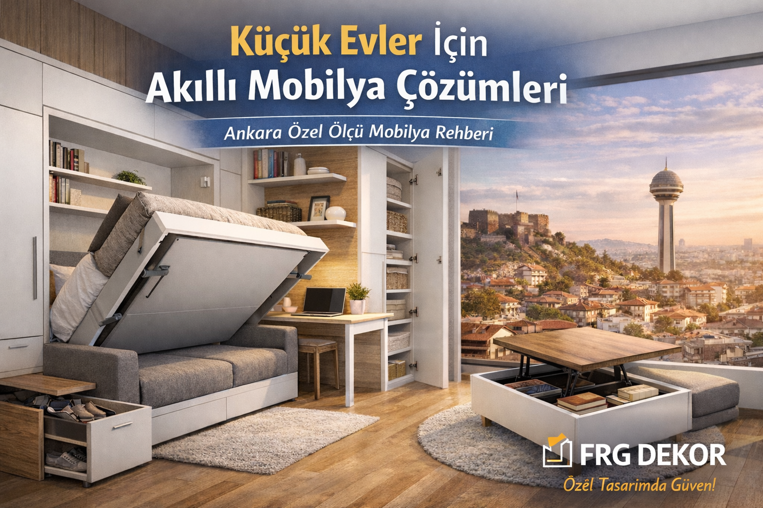 Küçük Evler İçin Akıllı Mobilya Çözümleri | Ankara Özel Ölçü Mobilya Rehberi